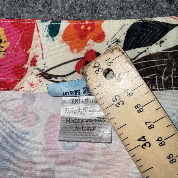 Rip Skirt Womens Size XL Floral Hawiian Beach Vaca pool Cruise - Picture 3 of 9